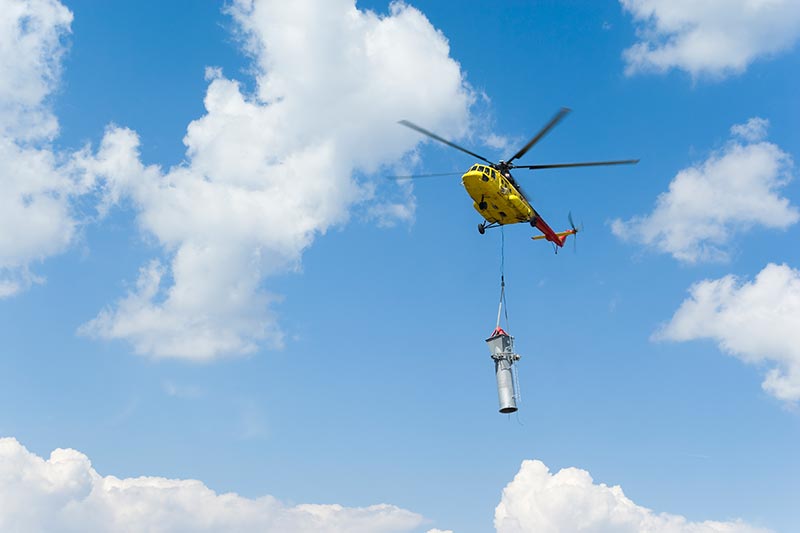 Tower Construction by Helicopter in Alabama